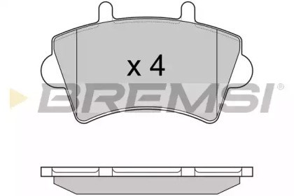 Передние тормозные колодки BP2975 BREMSI