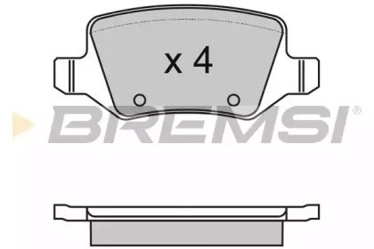 Задние тормозные колодки BP2983 BREMSI