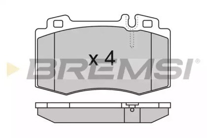 Тормозные колодки BP2986 BREMSI