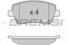 Колодки тормозные передние дисковые BP3026 BREMSI
