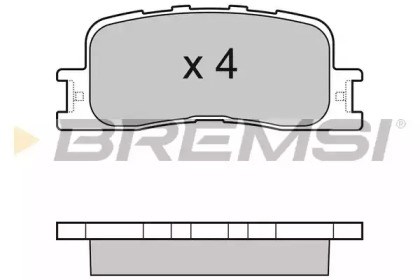 Комплект тормозных колодок BP3060