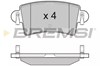 Колодки тормозные дисковые комплект BP3074 BREMSI