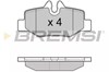 Комплект задних колодок BP3101 BREMSI