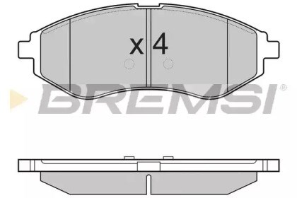 Колодки гальмівні передні, дискові BP3111 Bremsi