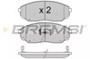 Колодки тормозные передние дисковые BP3116 BREMSI