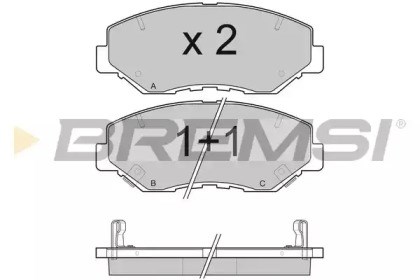 Тормозные колодки BP3117 BREMSI