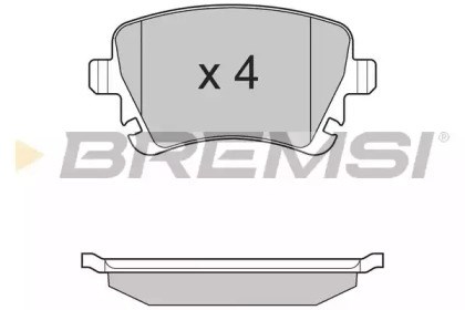 Задние дисковые колодки BP3130 BREMSI