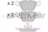 Колодки тормозные передние дисковые BP3135 BREMSI