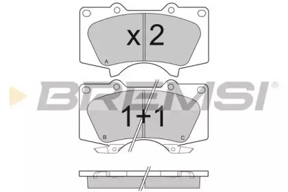 Тормозные колодки BP3139 BREMSI