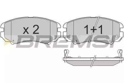 Тормозные колодки BP3146 BREMSI