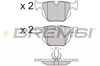 Колодки тормозные дисковые комплект BP3173 BREMSI