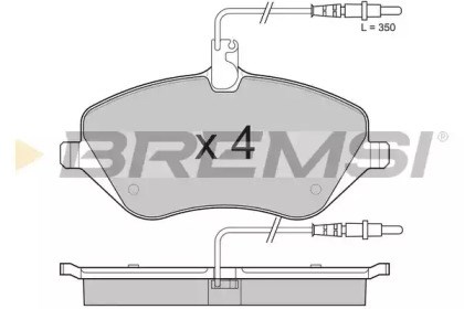 Колодки тормозные передние дисковые BP3181 BREMSI