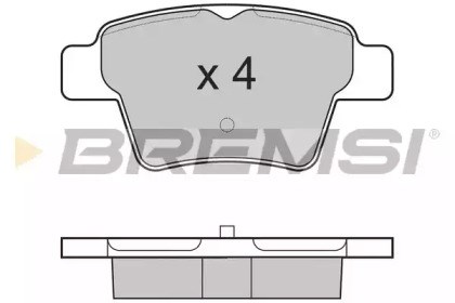 Колодки дисковые  BP3198 BREMSI
