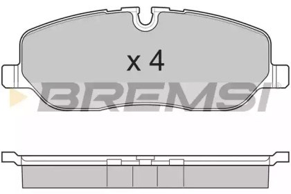 Комплект тормозных колодок BP3206
