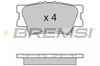 Колодки тормозные задние, дисковые BP3252 BREMSI