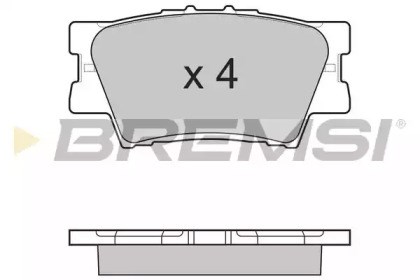 BP3252 BREMSI Колодки тормозные задние дисковые купить в Киев