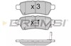 Колодки тормозные дисковые комплект BP3257 BREMSI