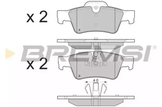 Колодки дисковые  BP3280 BREMSI