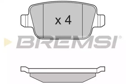 Задние колодки BP3300 BREMSI