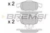 Колодки тормозные дисковые комплект BP3329 BREMSI