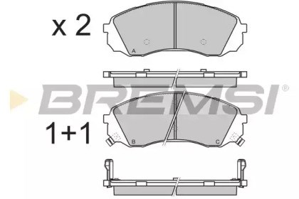 Колодки тормозные BP3336 BREMSI