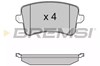 Комплект задних колодок BP3349 BREMSI