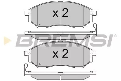 Колодки передние BP3350 BREMSI