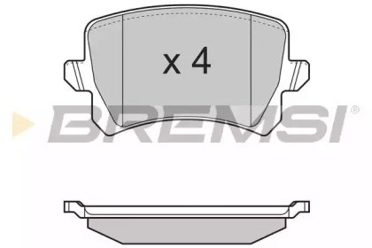 Колодки дисковые  BP3366 BREMSI