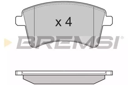 Колодки тормозные BP3367 BREMSI