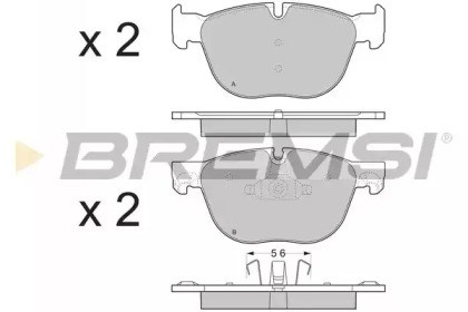 Тормозные колодки BP3371 BREMSI