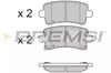 Колодки тормозные дисковые комплект BP3379 BREMSI