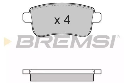 Задние тормозные колодки BP3384 BREMSI