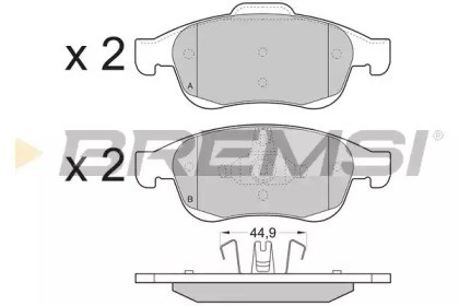 Колодки тормозные BP3392 BREMSI