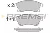 Колодки тормозные дисковые комплект BP3404 BREMSI