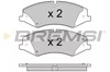 Колодки тормозные передние дисковые BP3415 BREMSI