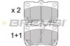 Задние дисковые колодки BP3420 BREMSI