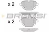 Комплект задних колодок BP3449 BREMSI