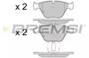 Колодки тормозные передние дисковые BP3452 BREMSI