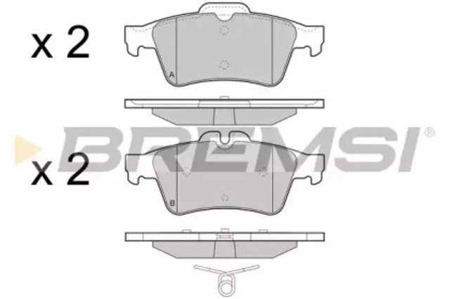 Задние колодки BP3465 BREMSI