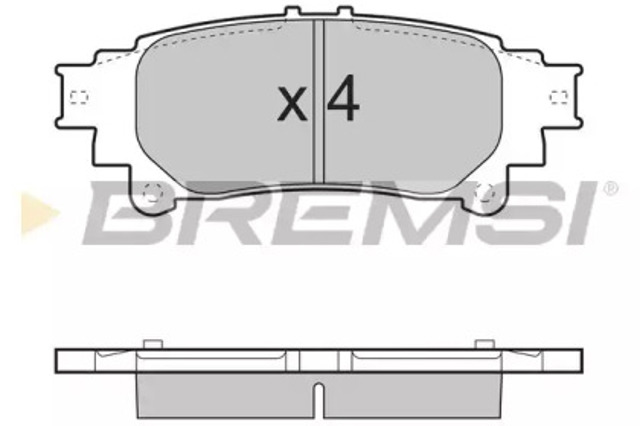 Задние колодки BP3482 BREMSI