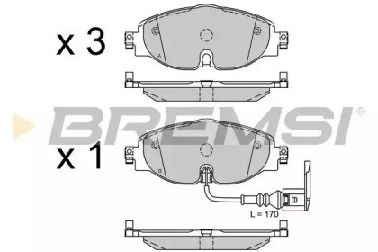 Колодки передні BP3516 Bremsi