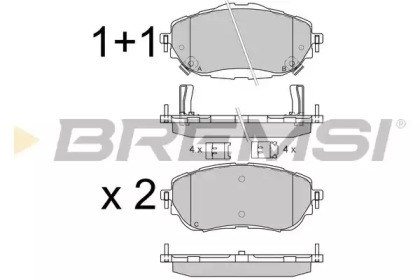 Колодки тормозные BP3537 BREMSI