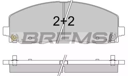 Колодки тормозные BP3543 BREMSI