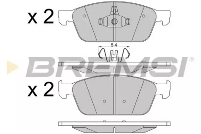Колодки BP3546 BREMSI