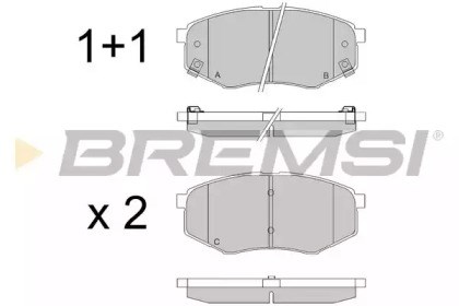 BREMSI BP3547 Передние тормозные колодки в наличии Кривой Рог