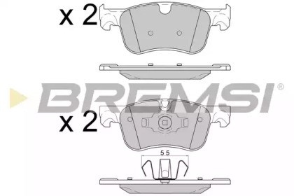 Колодки передние BP3597 BREMSI