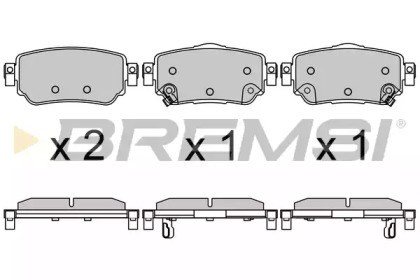 Колодки дисковые  BP3630 BREMSI