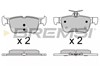 Колодки тормозные задние, дисковые BP3637 BREMSI