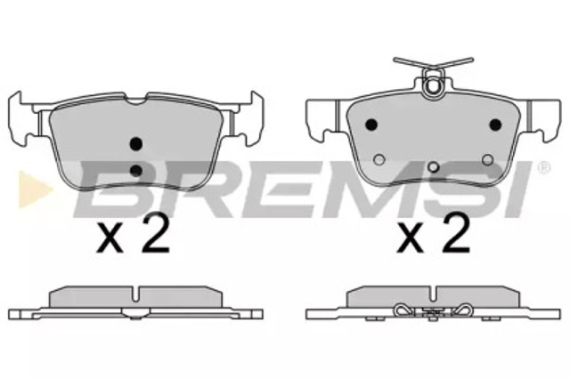 BP3637 BREMSI Колодки тормозные задние дисковые купить в Чернигов