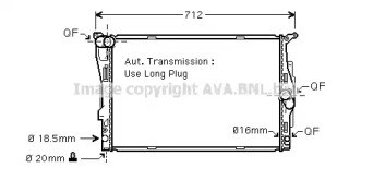 Радиатор водяной BWA2303 AVA